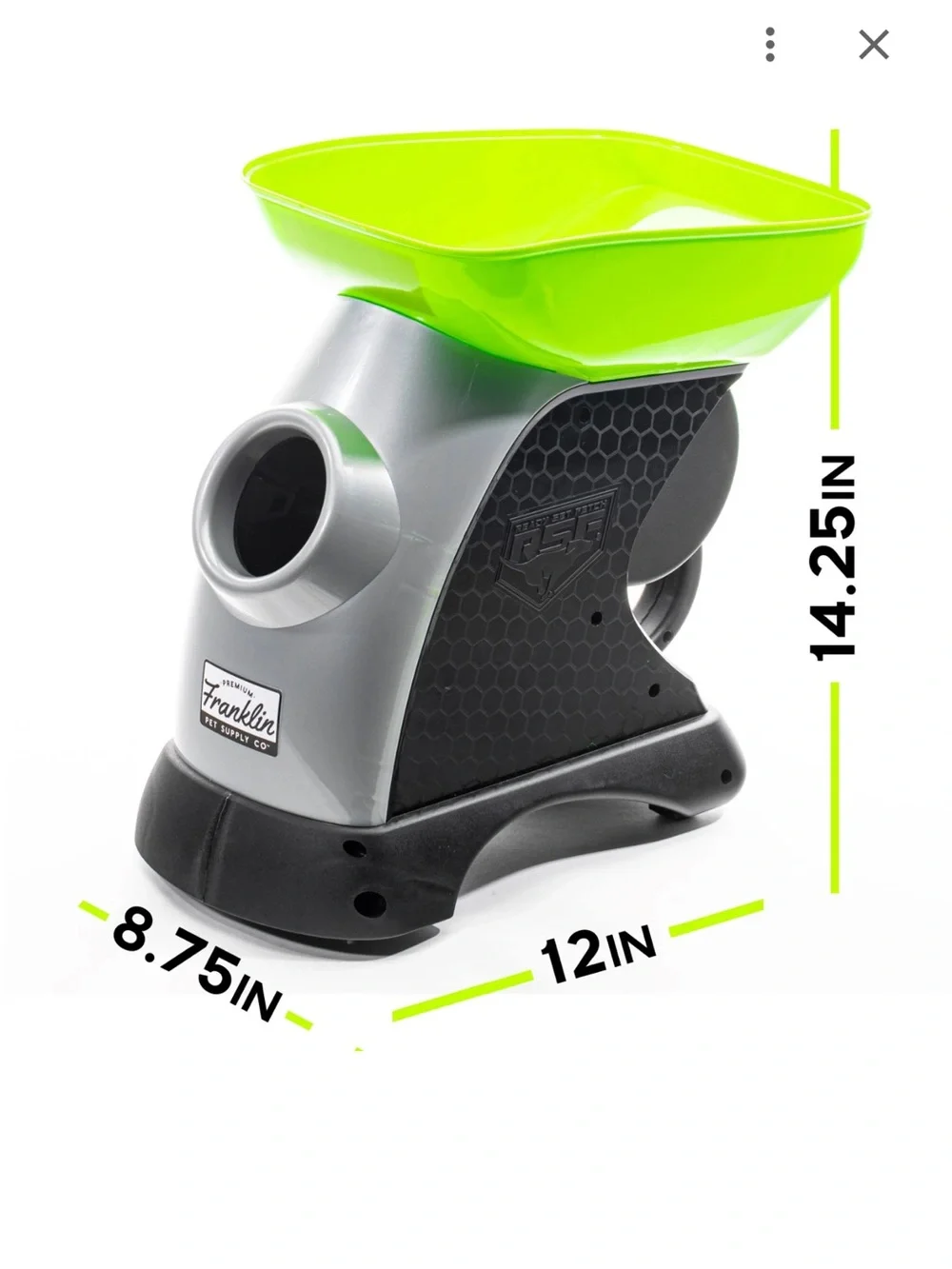 Automatic Tennis Ball Launcher - Lime Green/Gray